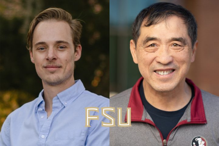 Two headshots of professors with a FSU logo.