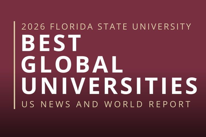 Graphic says BEST GLOBAL UNIVERSITIES on a garnet background.