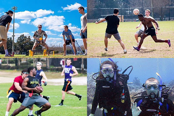 Students participating in sports clubs activities