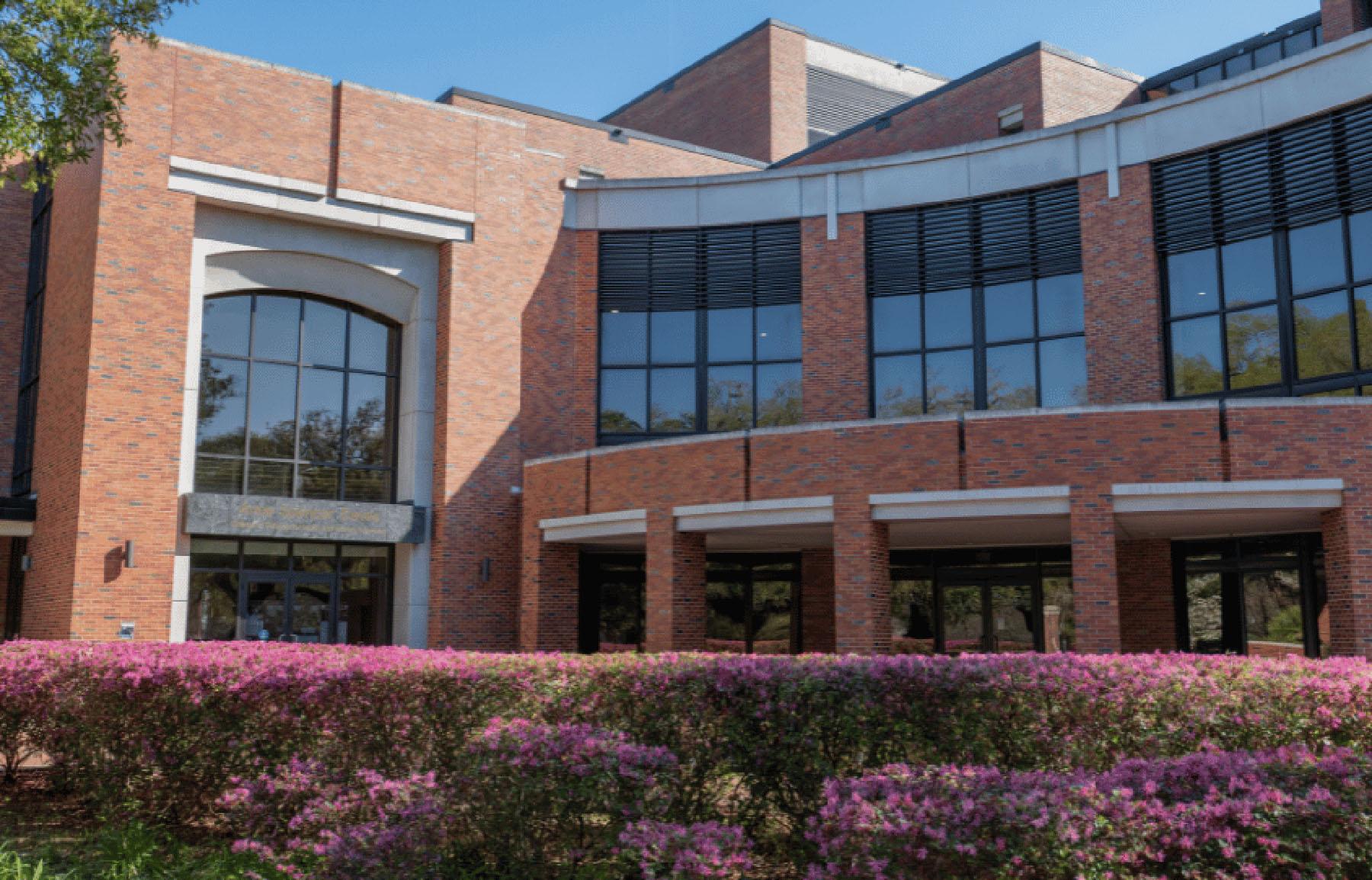 The brick facade of FSU's Anne's College. 